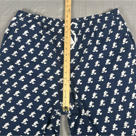 Disney Parks Mens Mickey Mouse Navy Drawstring Pajama Pants Lounge Pants Size XL - Picture 8 of 12